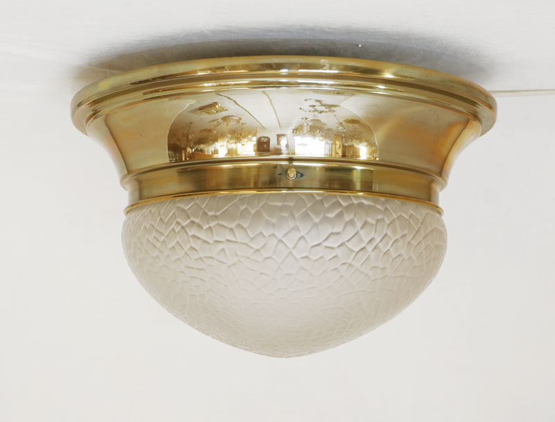 Jugendstil Art Deco Deckenlampe Messing Lampe