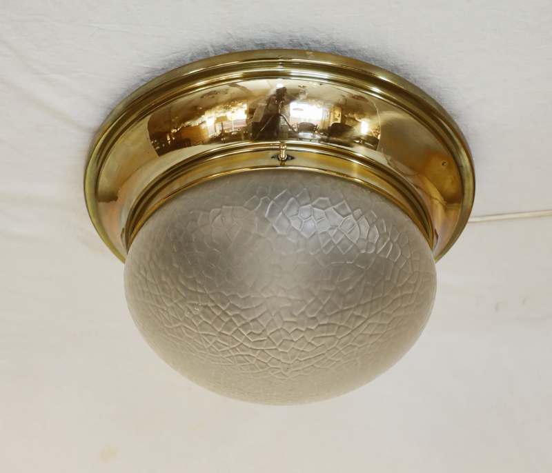 Jugendstil Art Deco Deckenlampe Messing Lampe
