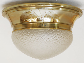 Jugendstil Art Deco Deckenlampe Messing Lampe