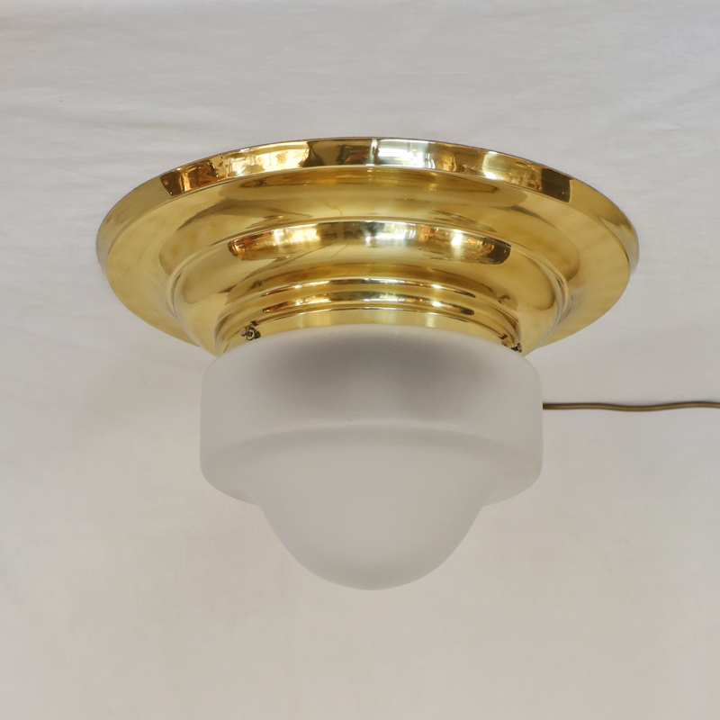 Jugendstil Art Deco Deckenlampe Messing