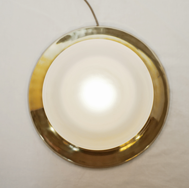 Jugendstil Art Deco Deckenlampe Messing