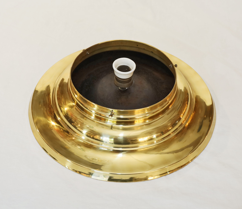 Jugendstil Art Deco Deckenlampe Messing