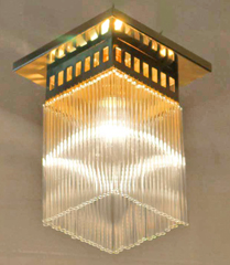 Art Deco Deckenlampe Jugendstil Messing leuchte