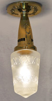Jugendstil  Deckenlampe Messing Lampe