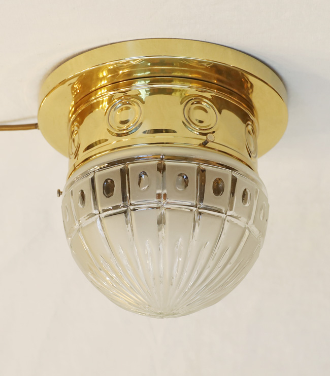 Art Deco Deckenlampe Messing Deckenleuchte