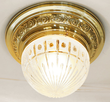 Jugendstil Art Deco Deckenlampe Messing Original
