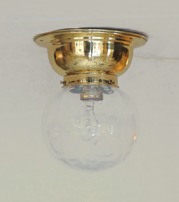 Jugendstil Deckenlampe Messing Lampe