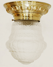 Jugendstil Art Deco Deckenlampe Messing