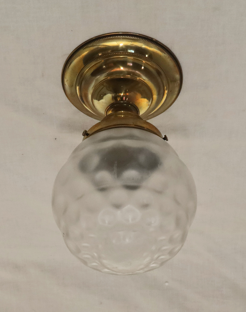 Jugendstil Art Deco Deckenlampe Messing