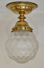Jugendstil Art Deco Deckenlampe Messing