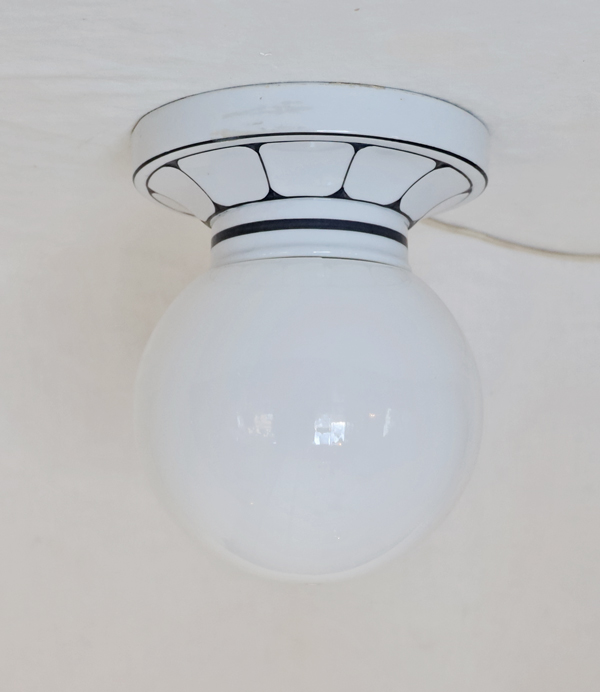 Jugendstil Keramik Lampe 