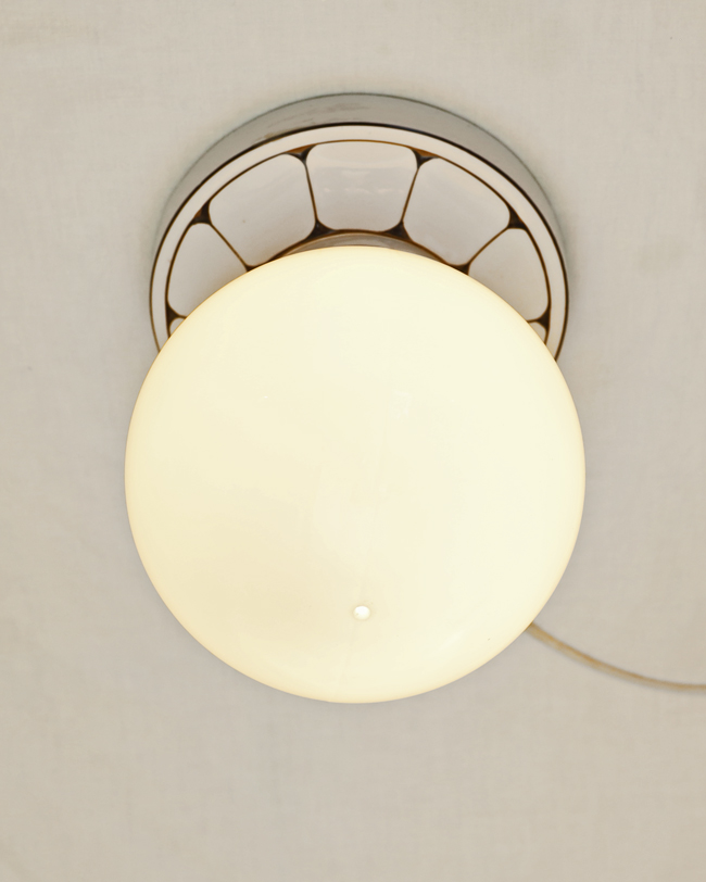 Jugendstil Keramik Lampe 