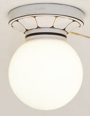 Jugendstil Keramik Lampe 