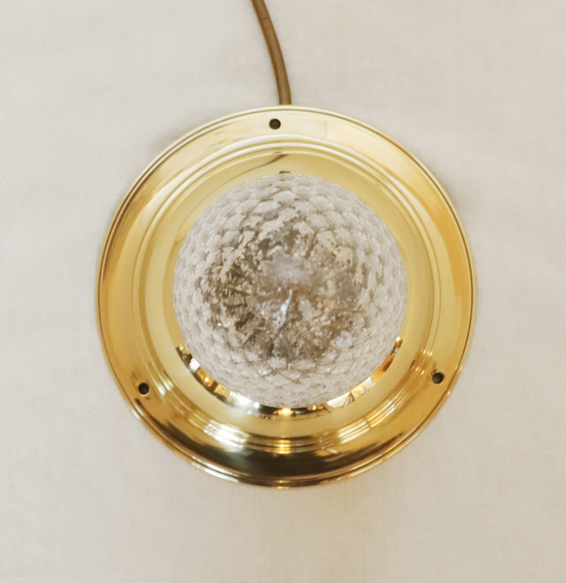 Jugendstil Art Deco Deckenlampe Messing Leuchte