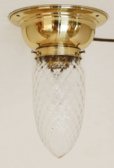 Jugendstil Art Deco Deckenlampe Messing Leuchte