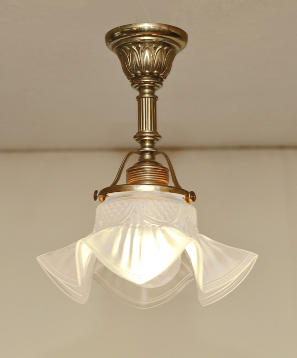 Jugendstil Art Deco Deckenlampe Messing