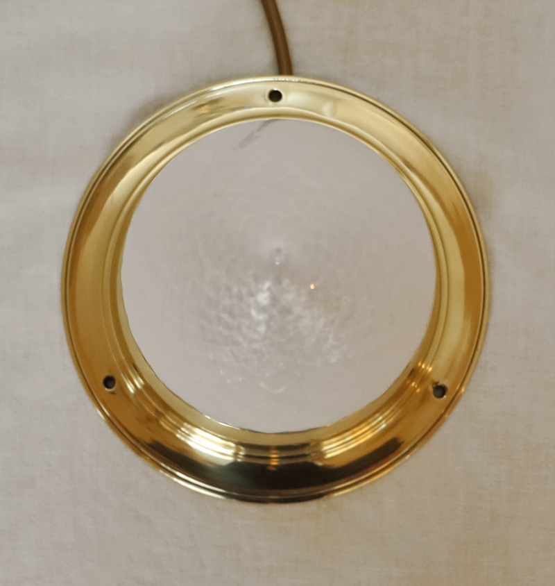 Jugendstil Art Deco Deckenlampe Messing Leuchte