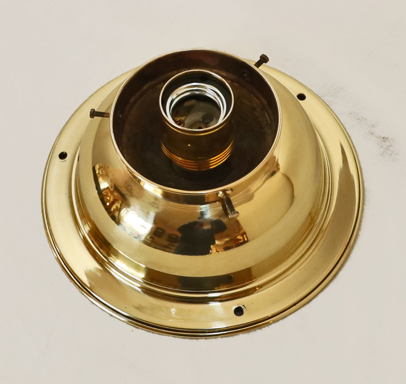 Jugendstil Art Deco Deckenlampe Messing Leuchte