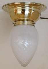 Jugendstil Art Deco Deckenlampe Messing Leuchte