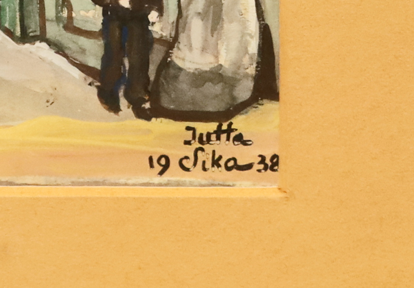 Aquarell Jutta Sika Wien Innenstadt Schoenlaterngasse