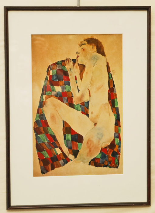 Egon Schiele Kunstdruck weiblicher akt
