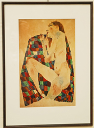 Egon Schiele Kunstdruck weiblicher akt
