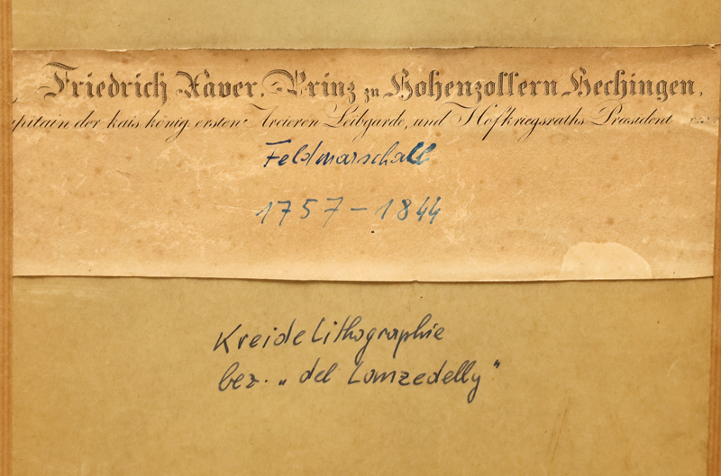 Lithographie Prinz Hohenzollern Josef Lanzedelli