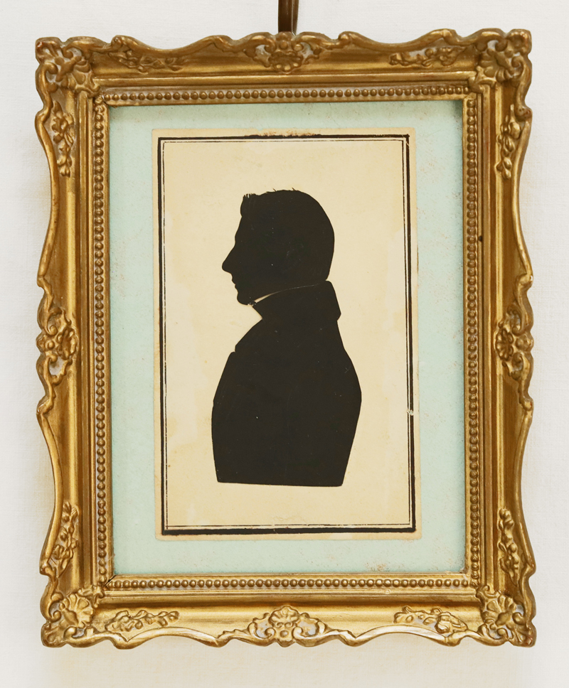 Biedermeier Scherenschnitt Schattenriss Portrait