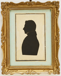 Biedermeier Scherenschnitt Schattenriss Portrait