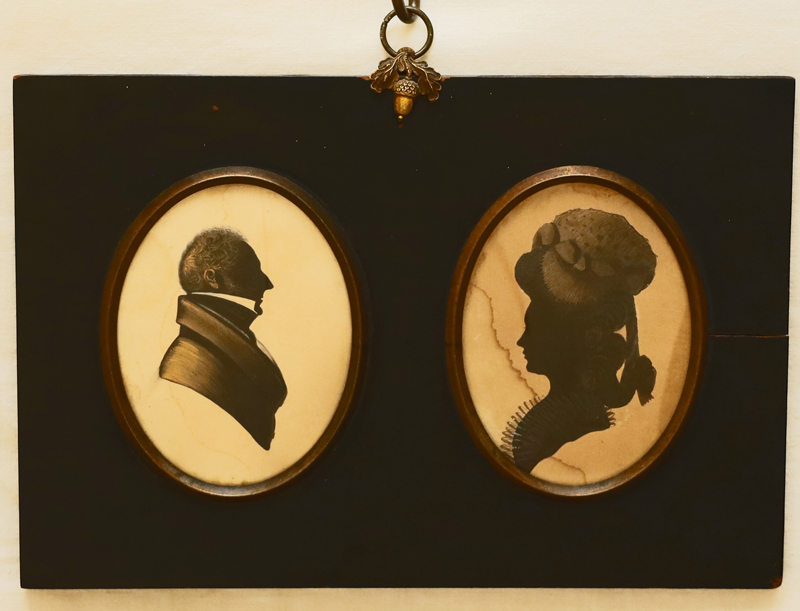 Biedermeier Silhouetten Portraets