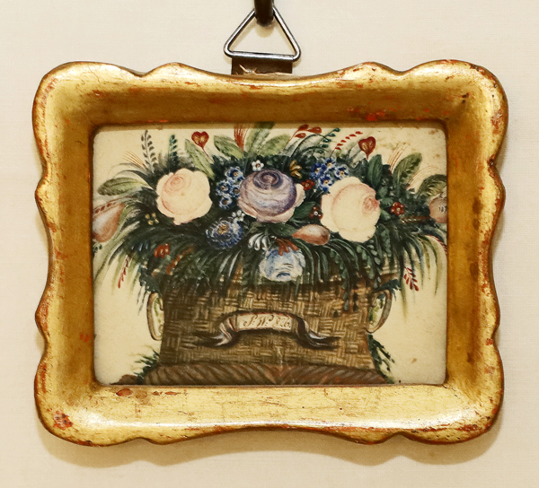 Biedermeier Aquarell Blumenkorb Blumenstrauss Franz Schubert Anna Froehlich