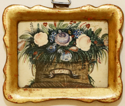 Biedermeier Aquarell Blumenkorb Blumenstrauss Franz Schubert Anna Froehlich