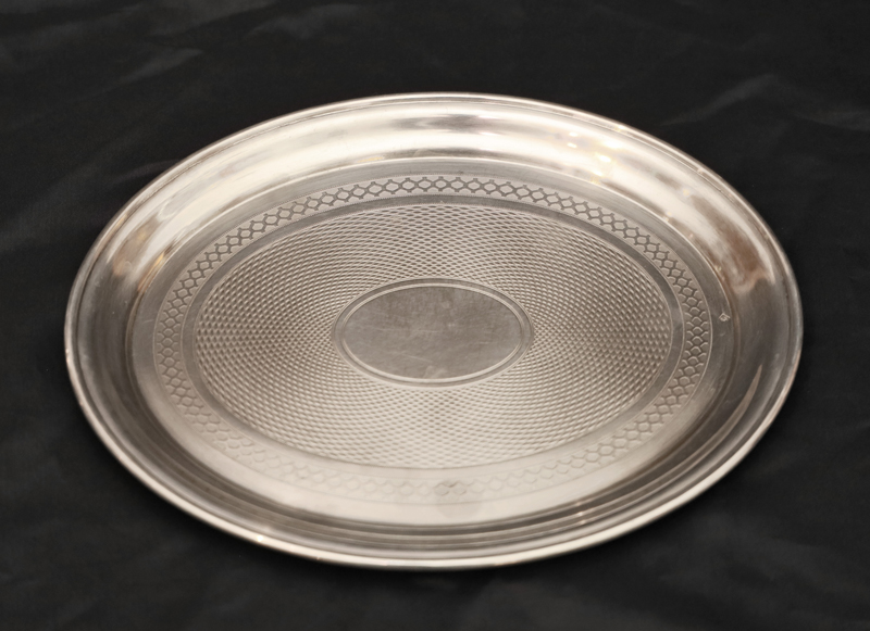 Jugendstil Likoer Glaset Karaffe Glasgarnitur versilbert