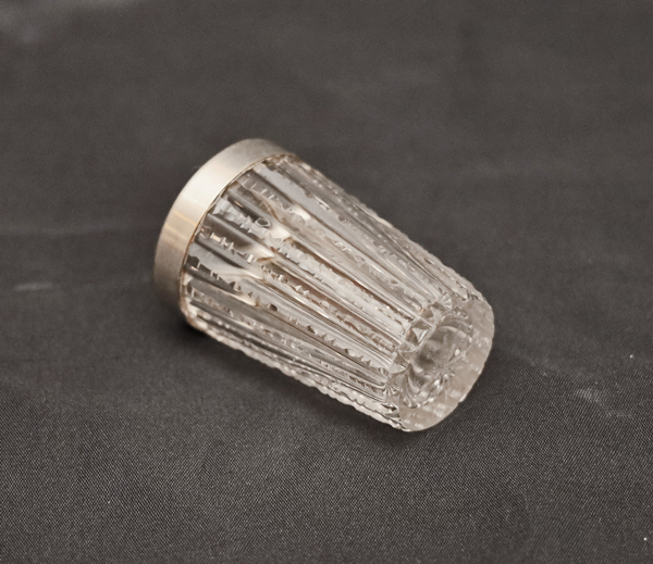 Jugendstil Likoer Glaset Karaffe Glasgarnitur versilbert