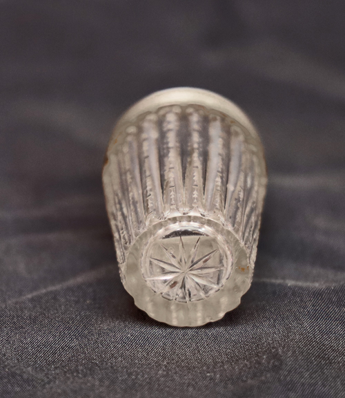 Jugendstil Likoer Glaset Karaffe Glasgarnitur versilbert