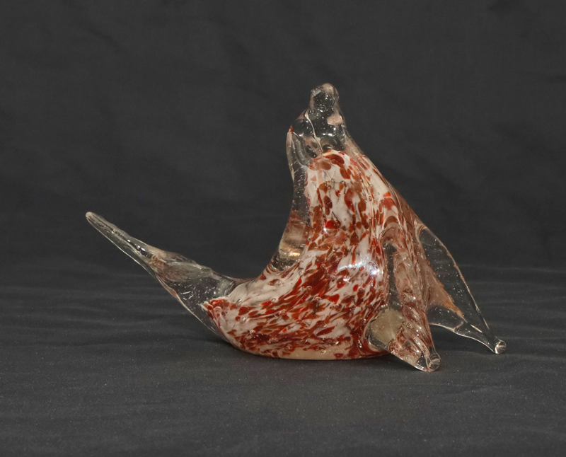 Murano Glasskulptur Robbe Walross Tierfigur