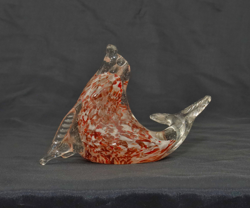 Murano Glasskulptur Robbe Walross Tierfigur