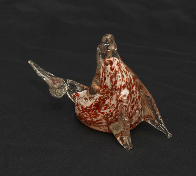 Murano Glasskulptur Robbe Walross Tierfigur