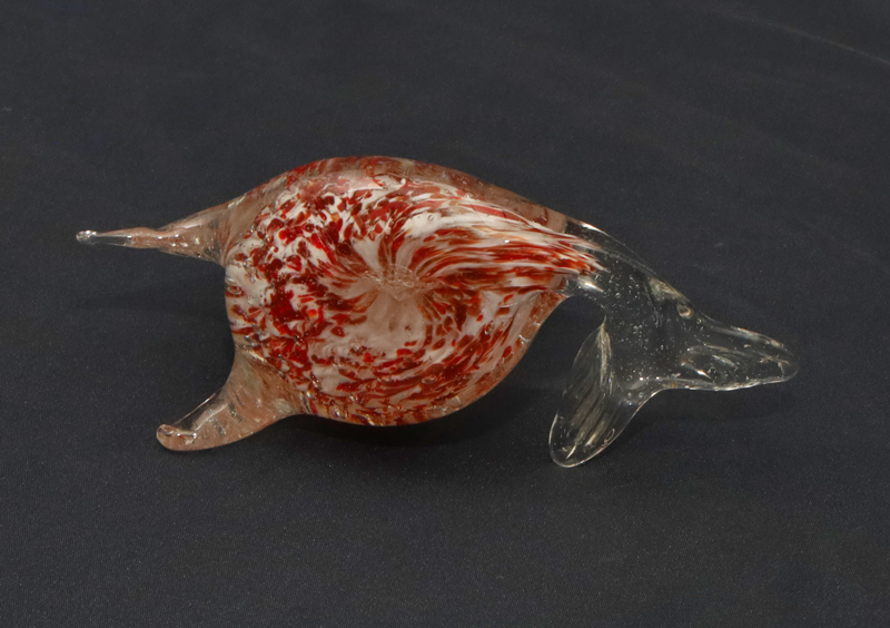 Murano Glasskulptur Robbe Walross Tierfigur
