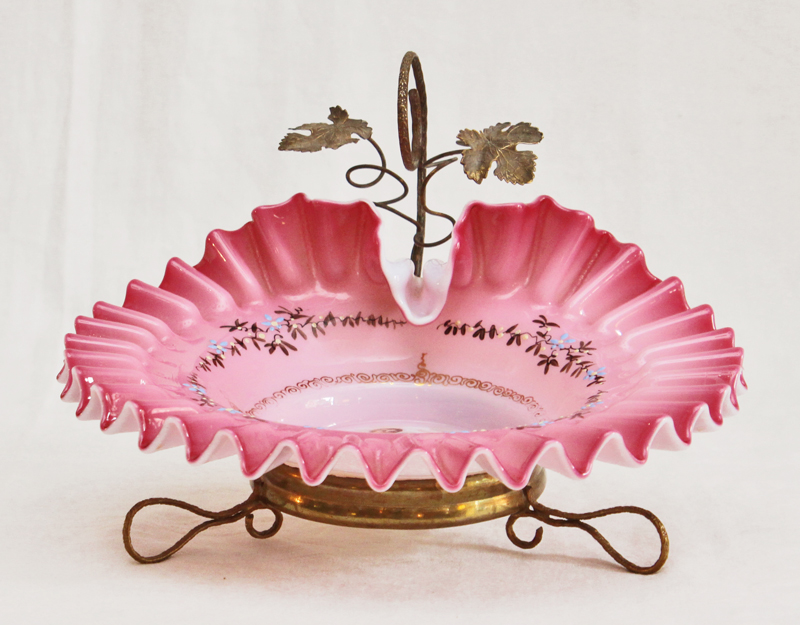 Jugendstil Glasschale Aufwarteschale