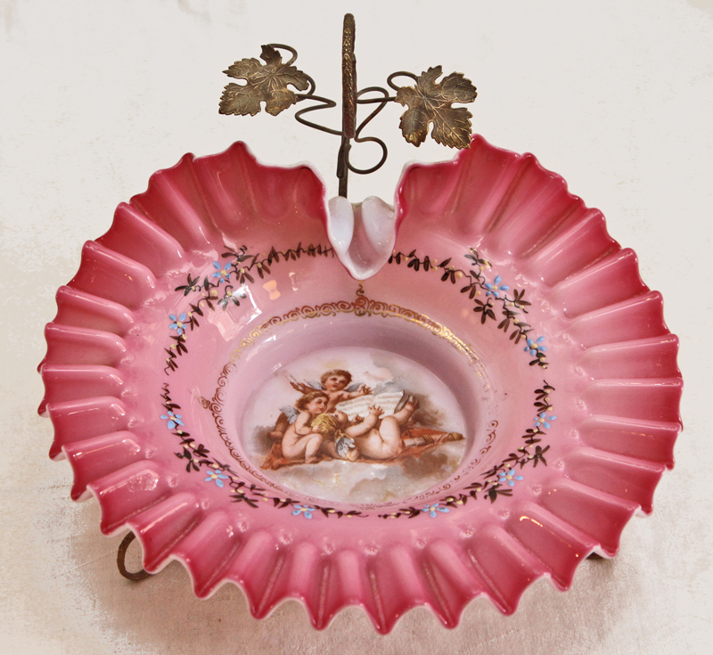 Jugendstil Glasschale Aufwarteschale