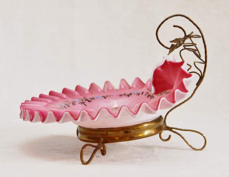 Jugendstil Glasschale Aufwarteschale