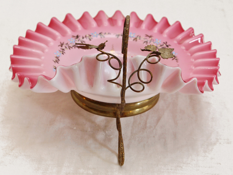 Jugendstil Glasschale Aufwarteschale