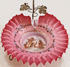 Jugendstil Glasschale Aufwarteschale