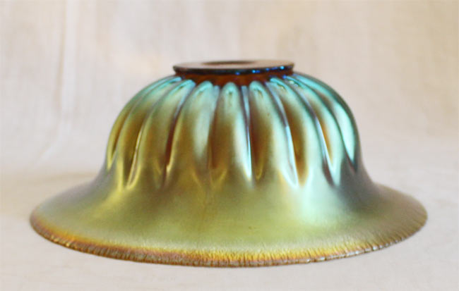 WMF Myra Art Deco irisierende Bleikristall Glasschale