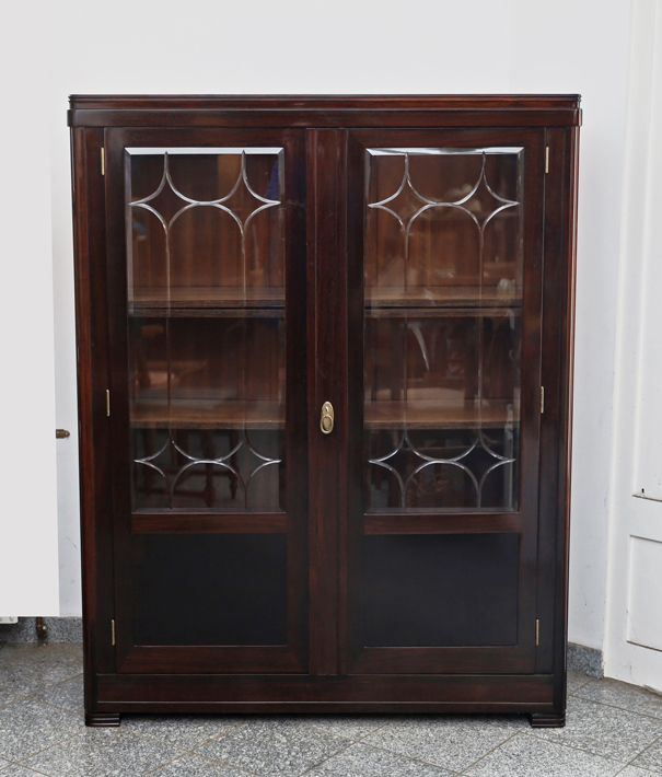 Jugendstil Glasschrank Buecherschrank Palisander
