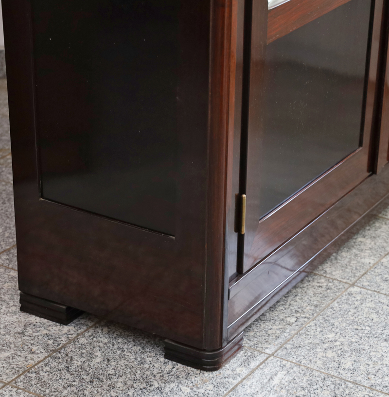 Jugendstil Glasschrank Buecherschrank Palisander