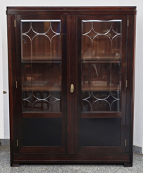 Jugendstil Glasschrank Buecherschrank Palisander