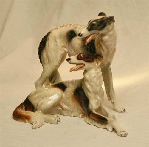 Keramos Tierkeramik Windhunde Keramik Hunde