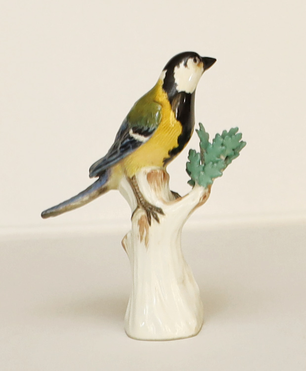 Meissen Blaumeise Vogel Schwertermarke Porzellan Antiquitäten